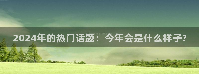 新宝54官网：2024年的热门话题：今年会是什么样子?